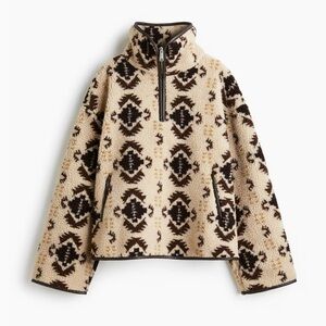 H&M Half zip Teddy Fleece sweatshirt